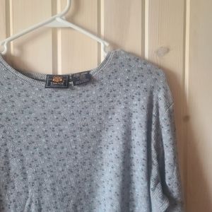 90s waffle knit floral long sleeve